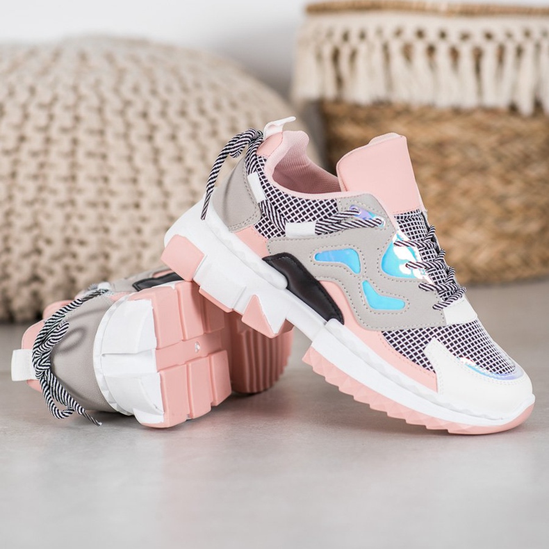 Seastar Adidași eleganți cu efect Holo roz multicolor 2