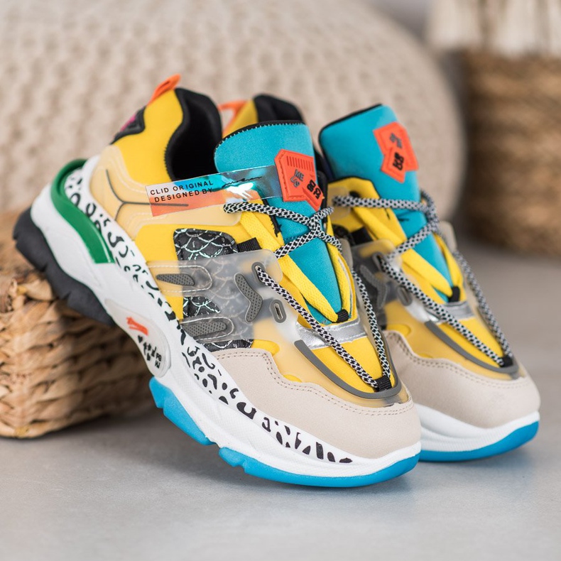 Seastar Adidași de modă multicolor galben 1