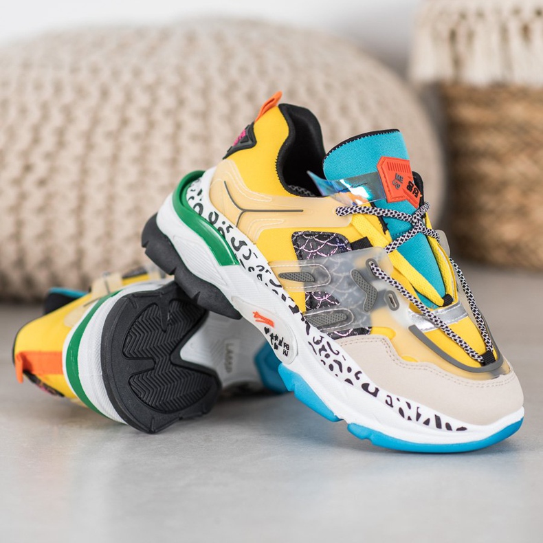 Seastar Adidași de modă multicolor galben 2