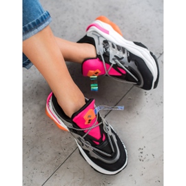 Seastar Adidași de modă negru multicolor 2