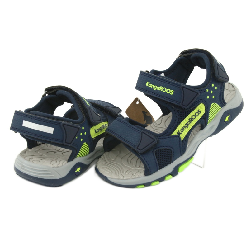 KangaRoos Băieți sandale de spumă de foam navy/verde 18337 albastru 4