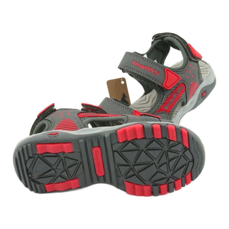 KangaRoos Sandals Boys 'Grey-Red Foam Insert 18337 gri 5