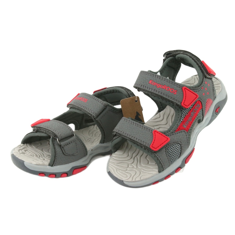 KangaRoos Sandals Boys 'Grey-Red Foam Insert 18337 gri 3