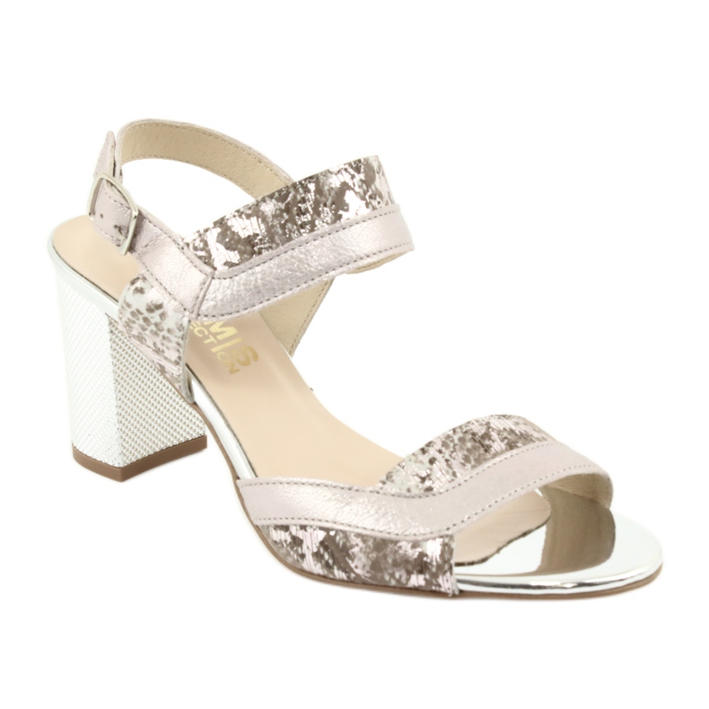 Sandale pe postarea Gamis 3942 bej roz argint 1