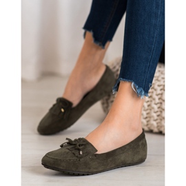 Ideal Shoes Cizme din piele de căprioară cu franjuri verde 1 Ideal Shoes Cizme din piele de căprioară cu franjuri verde 1