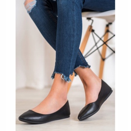 Seastar Balerini negri cu piele ecologică negru 1 Seastar Balerini negri cu piele ecologică negru 1