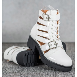 Seastar Cizme de modă lăcuite alb 1 Seastar Cizme de modă lăcuite alb 1