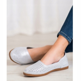 VINCEZA Brocade Slipons gri 1