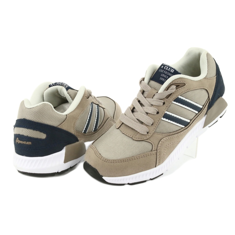 Copii Beige Sports Shoes American Club BS10 bej 4