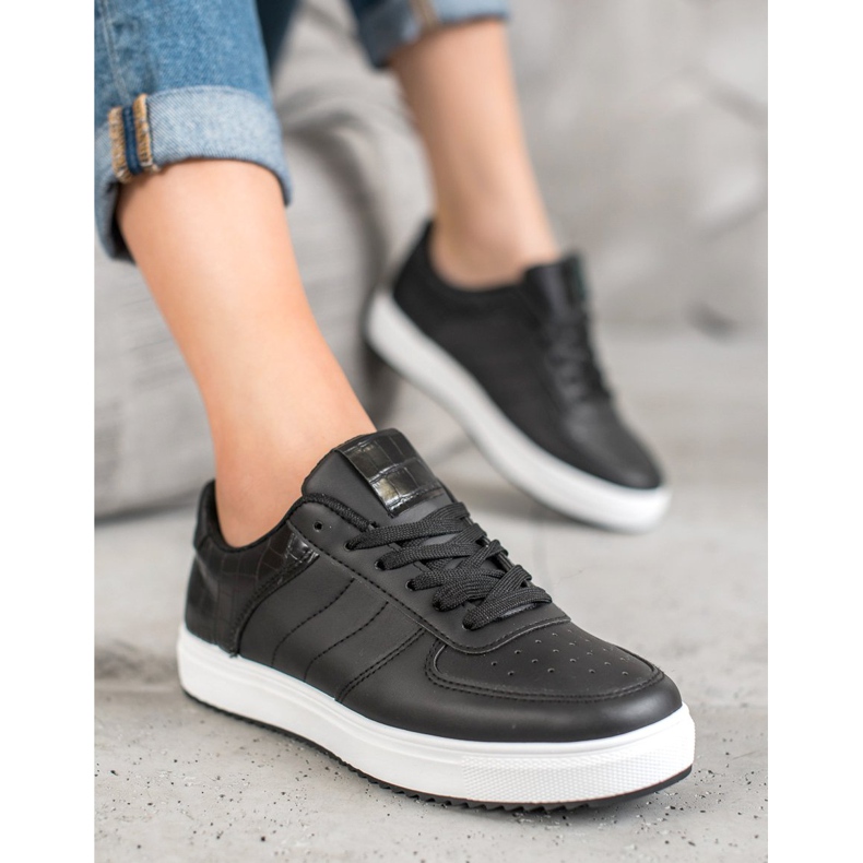 SHELOVET Încălțăminte elegantă pe platformă negru 1