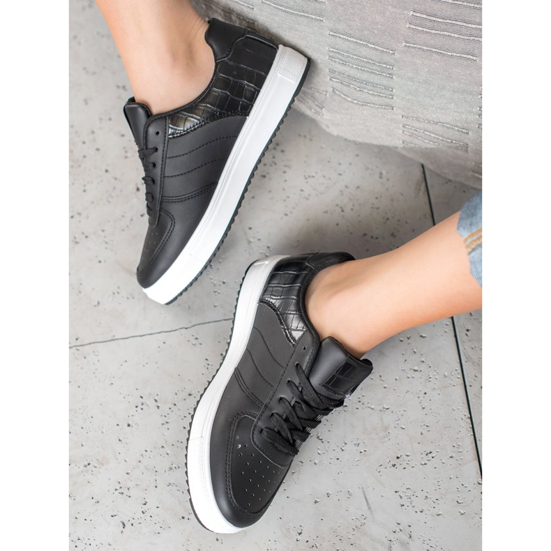 SHELOVET Încălțăminte elegantă pe platformă negru 2