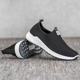 SHELOVET Slipons ajurati negru 1