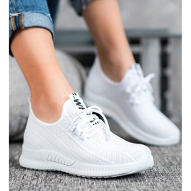 SHELOVET Încălțăminte ajurată albă 1