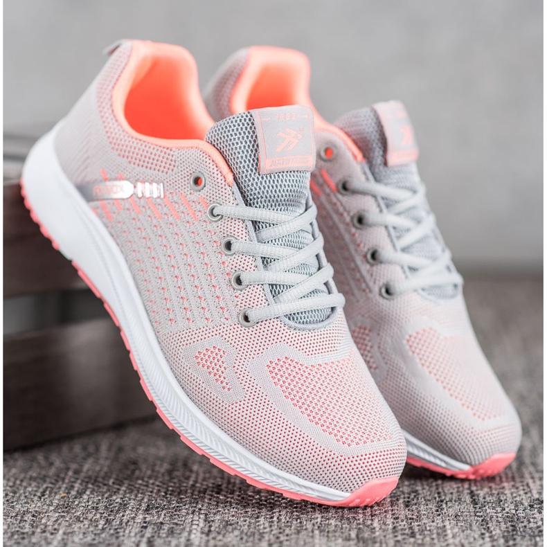 Ax Boxing Încălțăminte sportivă ajurată confortabilă portocale gri 1