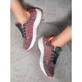 Ax Boxing Încălțăminte sport cu plasă roz 2