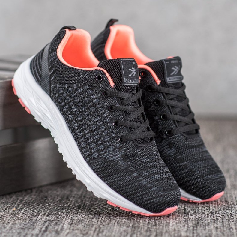 Ax Boxing Încălțăminte sport cu plasă negru 1