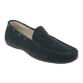 American Club Mocasini din piele. Suede Navy Blue American JK02 albastru 1