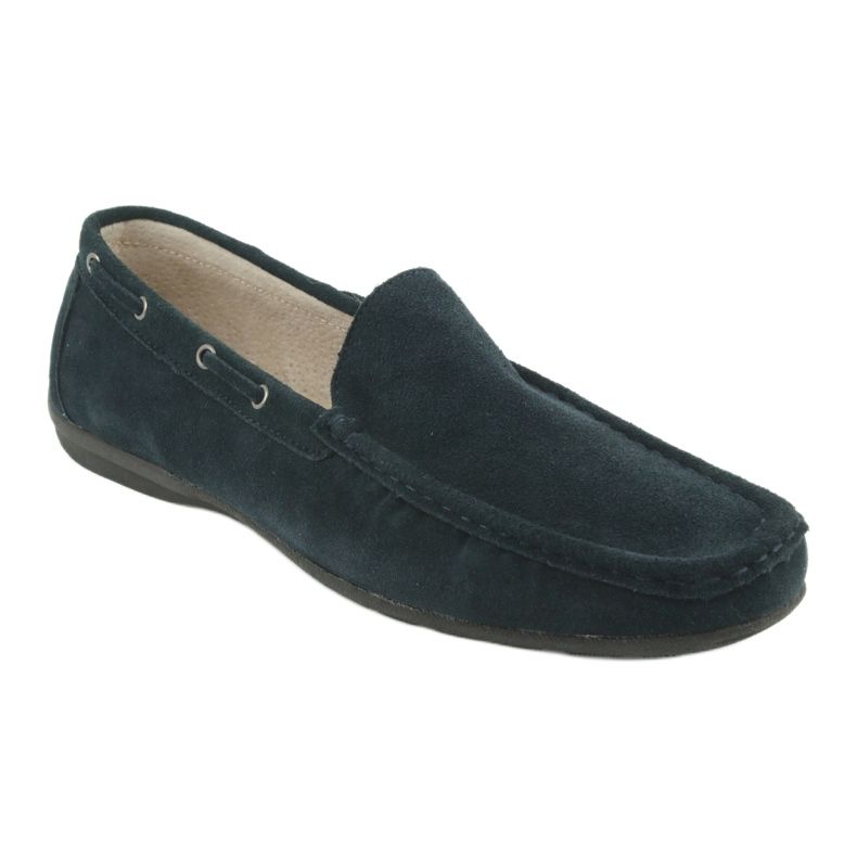 American Club Mocasini din piele. Suede Navy Blue American JK02 albastru 1