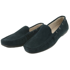 American Club Mocasini din piele. Suede Navy Blue American JK02 albastru 3