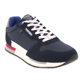 Adidași ușori American Club RH12 alb albastru marin 1