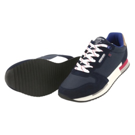 Adidași ușori American Club RH12 alb albastru marin 5