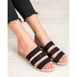 Papuci negri VINCEZA negru 2