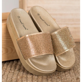 SHELOVET Papuci pe platformă galben 1