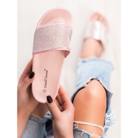 SHELOVET Papuci pe platformă roz 2