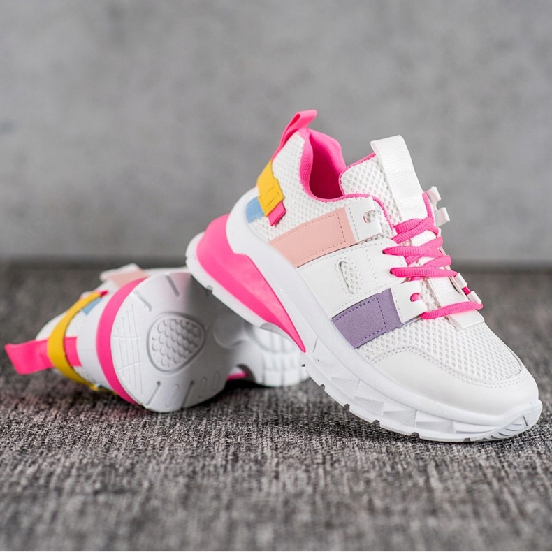 Seastar Tenisi Colorati Cu Plasa alb multicolor 1