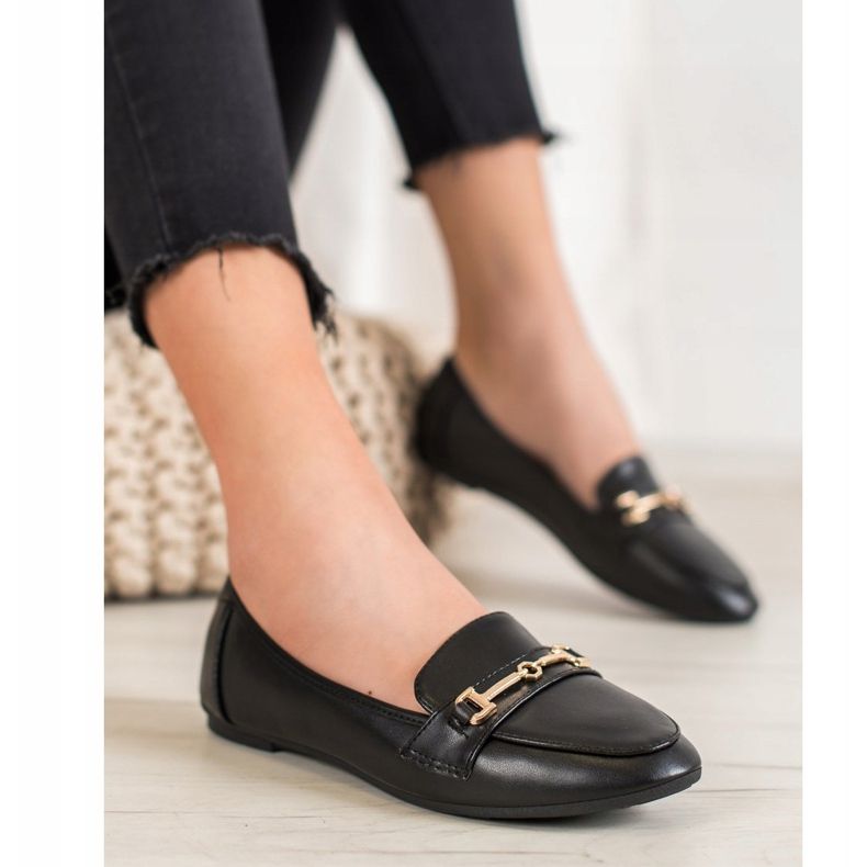 Clowse Încălțăminte elegantă din piele ecologică negru 1 Clowse Încălțăminte elegantă din piele ecologică negru 1