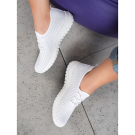 SHELOVET Încălțăminte sportă ajurată albă 1