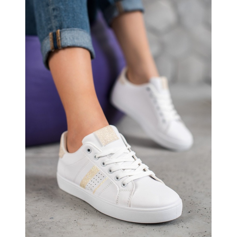 SHELOVET Încălțăminte sport confortabilă albă 2