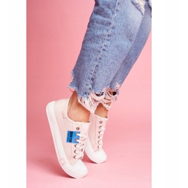 Adidași de culoare deschisă roz pentru femei Big StarFF274033 1 Adidași de culoare deschisă roz pentru femei Big StarFF274033 1