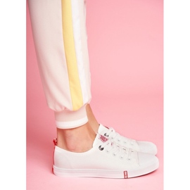 Adidași de încălțăminte pentru femei albi Big Star FF274087 1