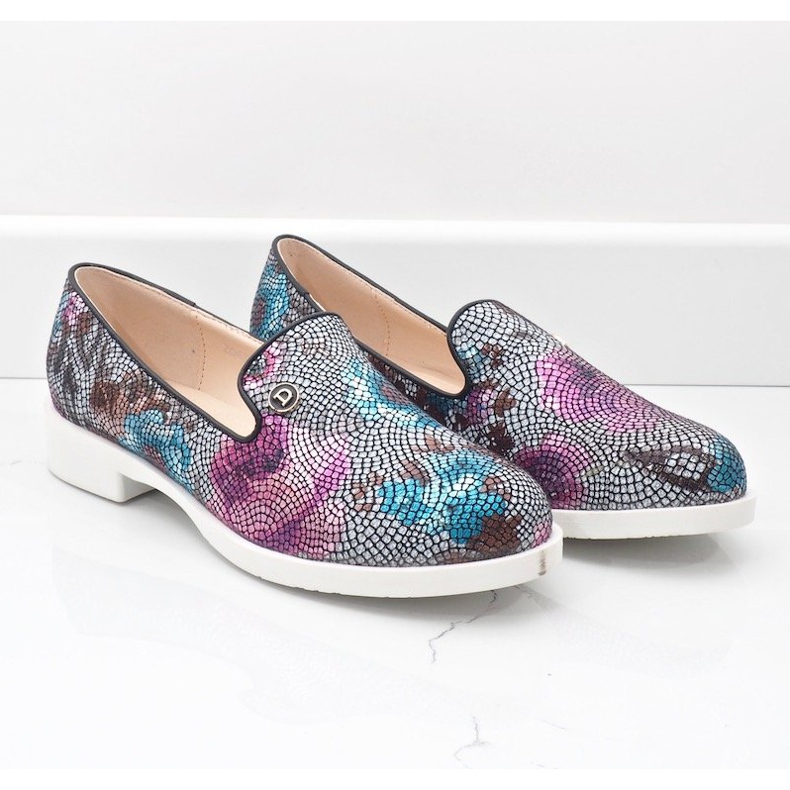 Încălțăminte clasică de jazz florală neagră ZQ630-1 multicolor 2