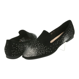Sergio Leone Ballerine pentru femei cu zircons negru 601 4 Sergio Leone Ballerine pentru femei cu zircons negru 601 4
