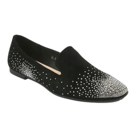 Sergio Leone Ballerine pentru femei cu zircons negru 601 1