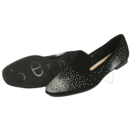 Sergio Leone Ballerine pentru femei cu zircons negru 601 5