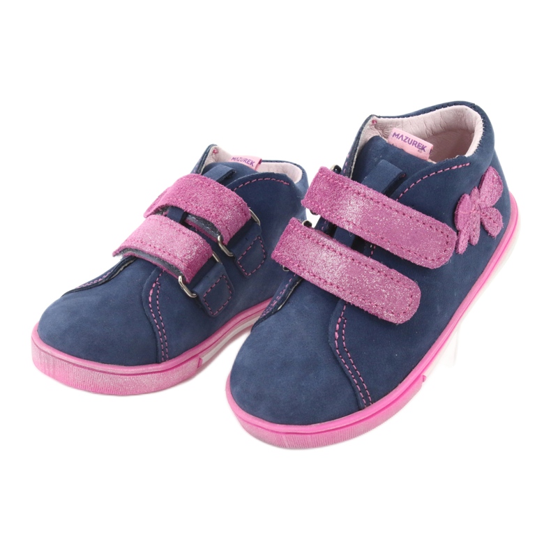Mazurek 264 Motor -Navy/Pink Butterfly Boots albastru 3