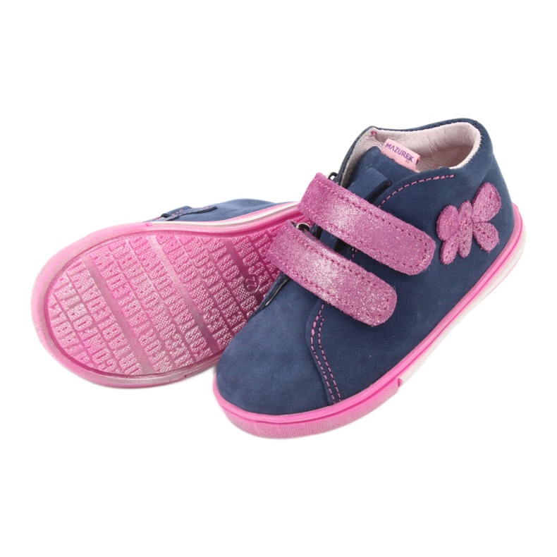 Mazurek 264 Motor -Navy/Pink Butterfly Boots albastru 5