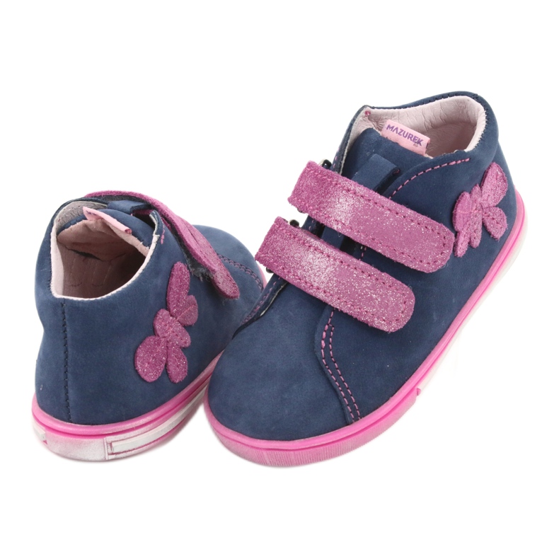 Mazurek 264 Motor -Navy/Pink Butterfly Boots albastru 4