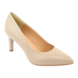 Espinto 990/25 Pompe din piele pe Beige Pilon bej 1 Espinto 990/25 Pompe din piele pe Beige Pilon bej 1
