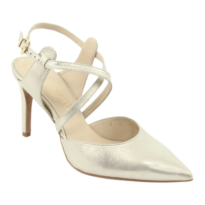 Anis Sandale din piele pentru femei Gold Platinum Strige 4771 de aur 1