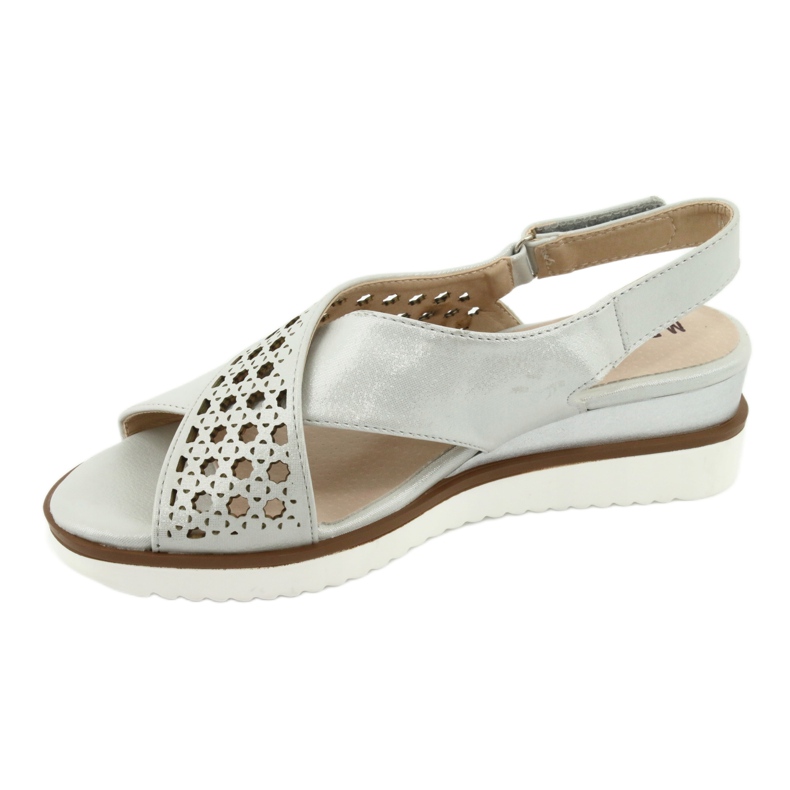 M.Daszyński Sandale de argint pe o pană Daszyński 1838 gri 2