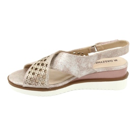 M.Daszyński Sandale roz metalice Daszyński 1838 gri 2 M.Daszyński Sandale roz metalice Daszyński 1838 gri 2