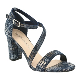 Sandale gladiator Sergio Leone SK870 bleumarin albastru marin albastru 3