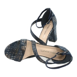 Sandale gladiator Sergio Leone SK870 bleumarin albastru marin albastru 6