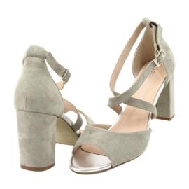 Sandale de gladiator gri Sergio Leone SK865 5