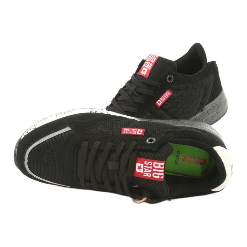 Pantofi sport Big Star FF 174207 alb negru 3