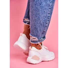 BUGO Încălțăminte sport pentru femei roz și alb Fellen 2